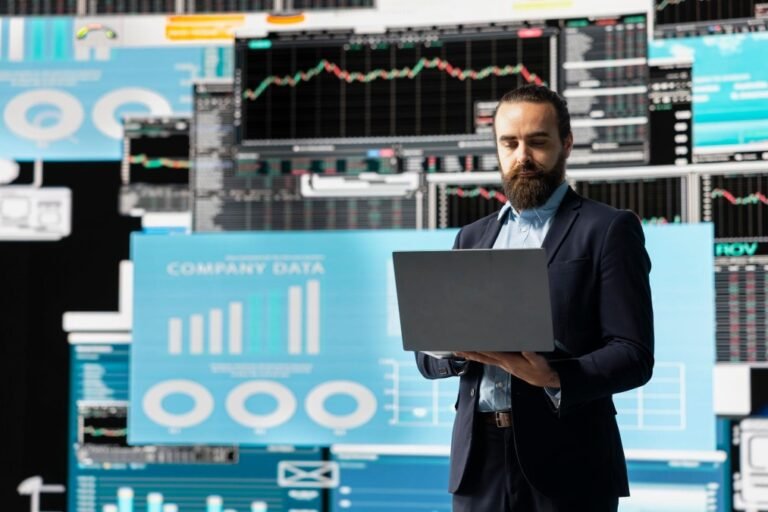 Professional financial reporting mistakes analysis with accounting dashboard